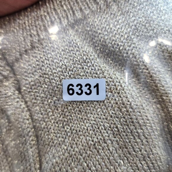 Womens Metallic Gold Suzelle Sweater Long Sleeves & Ribbed Cuffs Turtle Neck S - Picture 10 of 10